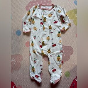 Magnetic Me White Fruit Print Kids Footie